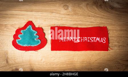 Knitting seamless pattern witch drcoration knitting stylish text. Stock Photo