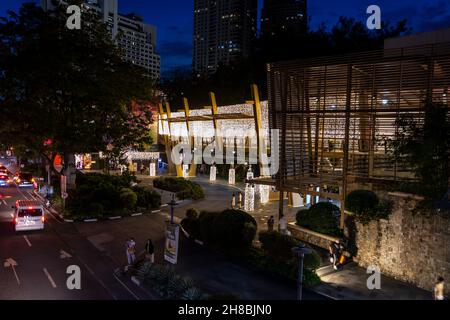 Christmas decoration at Shopping Mall in Makati city, Metro Manila, Philippines, Nov 26, 2021 Stock Photo