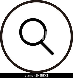 A icon that helps express search and survey. Stock Vector