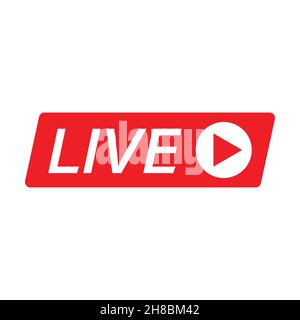 Live icon vector streaming, broadcasting, online stream concept for graphic design, logo, website, social media, mobile app, UI Stock Vector