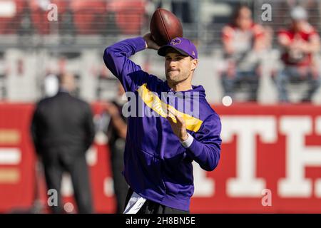 San Francisco 49ers defensive end Nick Bosa (97) during warmups before the  start of the game against the Minnesota Vikings in San Francisco, Sunday  November 28,, 2021. (Neville Guard/Image of Sport/Sipa USA