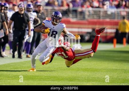 San Francisco 49ers linebacker Azeez Al-Shaair (51) reacts during an NFL  football game against the Tampa Bay Buccaneers, Sunday, Dec.11, 2022, in  Santa Clara, Calif. (AP Photo/Scot Tucker Stock Photo - Alamy