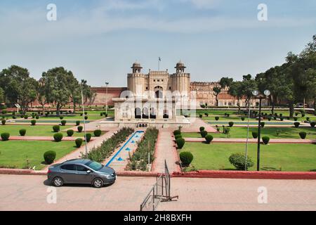 Alamgiri Gate in Lahore fort, Punjab province, Pakistan Stock Photo