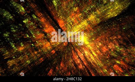 Cyberspace matrix parallel world, another reality digital world. Science fiction hacker concept. Digital data network matrix. 3d render Stock Photo