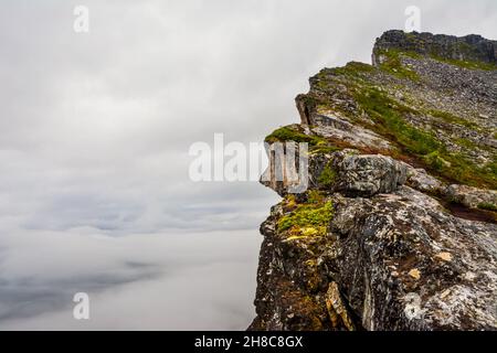 View from Mount Hesten on Iconic Mountain Segla 