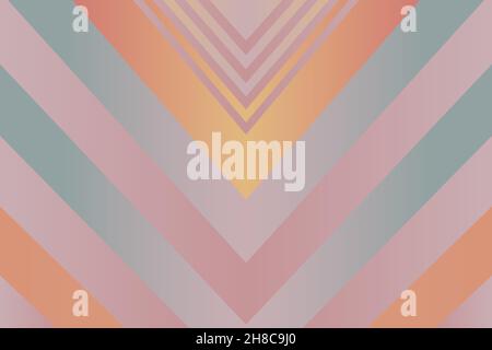Construction futuristic concept vector artistic template copy space design. Pastel pink orange retro gradient colors. Abstract texture geometric shape Stock Vector