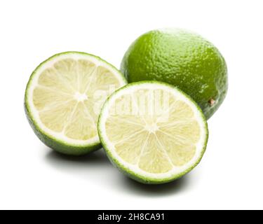 Lime isolated on white background Stock Photo