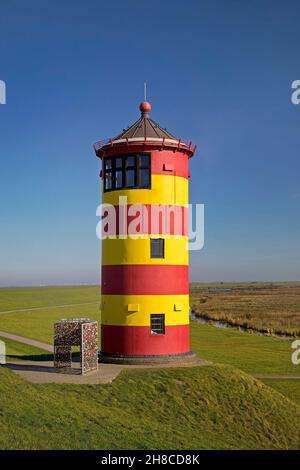 lighthouse of Pilsum, Germany, Lower Saxony, East Frisia, Pilsum Stock Photo
