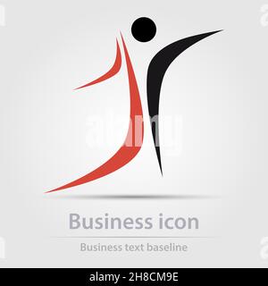 Originally designed color abstract vector business icon for creative design tasks Stock Vector