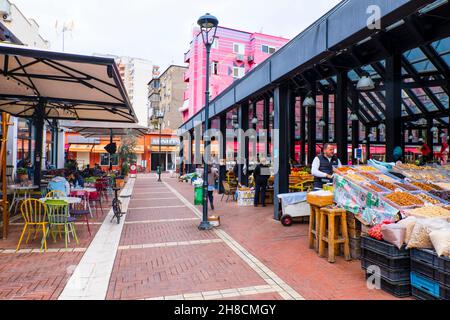 Pazar Meydanı, Pazari i Ri, new bazaar, Tirana, Albania Stock Photo