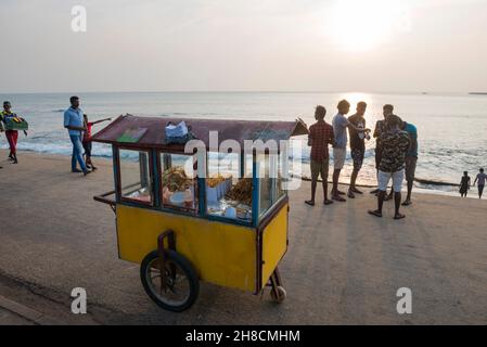 Sri Lanka, Colombo, ville, Stadt, city, bâtiment, Gebäude, building, plage, Strand, beach Stock Photo