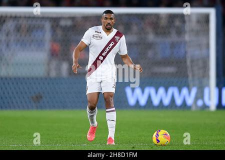 Rome, Italy. 28th Nov, 2021. Bremer of FC Torino during the Serie A match between Roma and Torino at Stadio Olimpico, Rome, Italy on 28 November 2021. Credit: Giuseppe Maffia/Alamy Live News