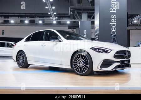 BARCELONA, SPAIN-OCTOBER 4, 2021: Mercedes-Benz C-Class (W206), (Newest generation of C-Class) Stock Photo