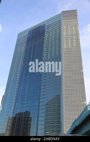 The headquarters of Dentsu in Tokyo, Japan Stock Photo - Alamy