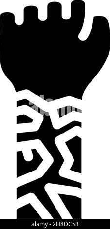 ichthyosis skin disease glyph icon vector illustration Stock Vector