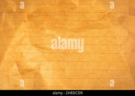 Grunge old paper texture with space for text. Kraft and brown. Vintage and retro abstract background. Love letter design Stock Photo