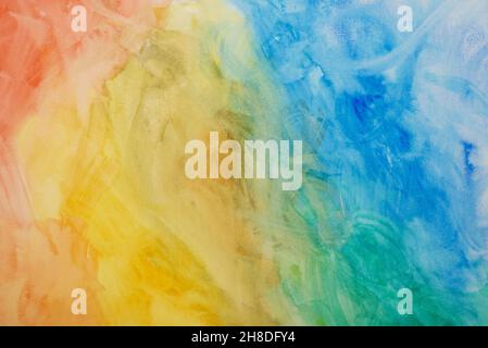 Multicolored  watercolor background  hand painted Stock Photo