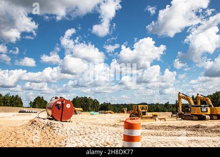 Augusta, Ga USA - 07 01 21: Construction site Stock Photo