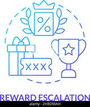 Rewarding consumer concept icon Stock Vector