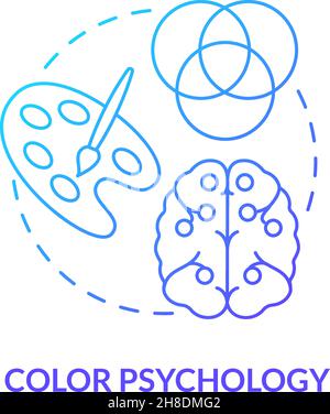 Study of hues concept icon Stock Vector