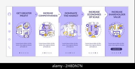 Importance of business expansion onboarding vector template Stock Vector