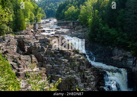 St Anne Beaupre Canyon of the North Quebec Canada Stock Photo