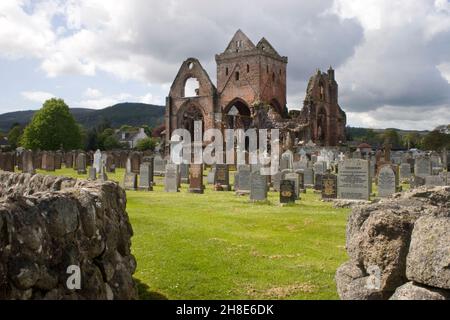 Sweetheart Abbey, New Abbey, Dumfries & Galloway, Scotland Stock Photo