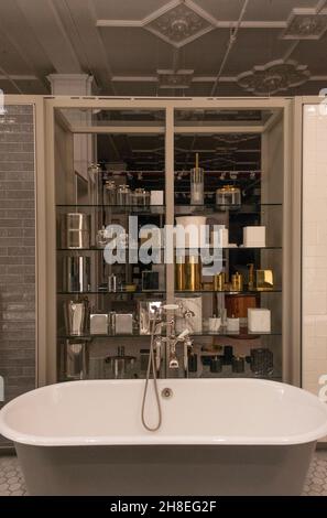bathroom show room in Chelsea neighborhood Manhattan NYC Stock Photo
