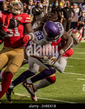 San Francisco 49ers defensive end Nick Bosa (97) during warmups before the  start of the game against the Minnesota Vikings in San Francisco, Sunday  November 28,, 2021. (Neville Guard/Image of Sport/Sipa USA