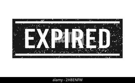 Expired Sign. Expired Grunge Black Stamp. Label Stock Vector Image 