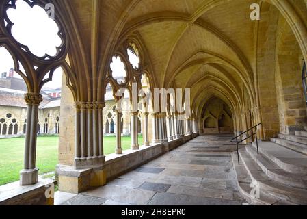 Bayonne, France - 30 Oct, 2021: Cloister of Sainte-Marie de Bayonne Cathedral. Bayonne, Aquitaine. France Stock Photo