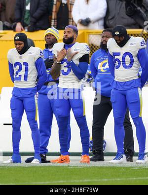 Los Angeles Rams cornerback Donte' Deayon (21) celebrates after defeating  the Cincinnati Bengals in the NFL Super Bowl 56 football game Sunday, Feb.  13, 2022, in Inglewood, Calif. (AP Photo/Steve Luciano Stock Photo - Alamy