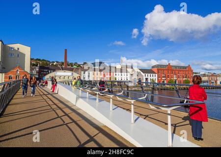 Mary Elmes Bridge, River Lee, Cork City, County Cork, Ireland Stock Photo