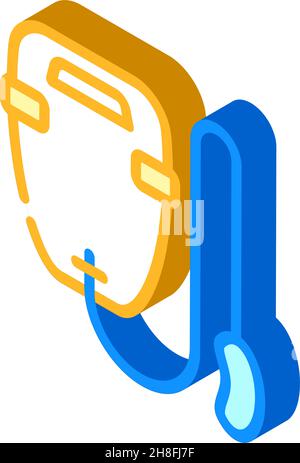 buoy diver equipment isometric icon vector illustration Stock Vector