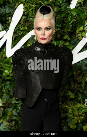Daphne Guinness attends The Fashion Awards 2021 at Royal Albert Hall. London, UK. 29/11/2021 Stock Photo
