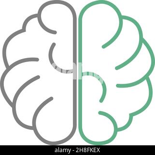 Brain Logo vector icon Template illustration Stock Vector