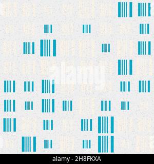 Abstract Geometrical generative computational art illustration Stock Vector