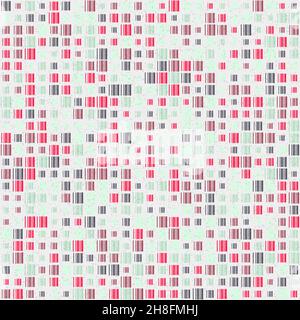 Abstract Geometrical generative computational art illustration Stock Vector