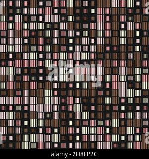 Abstract Geometrical generative computational art illustration Stock Vector