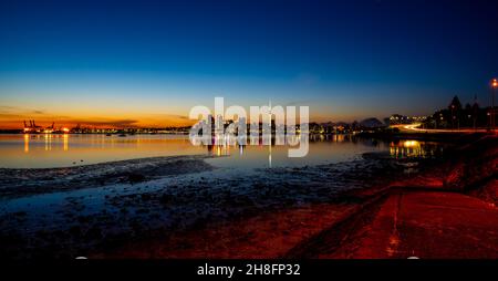 Auckland New Zealand Amazing Sunrise Photo Stock Photo