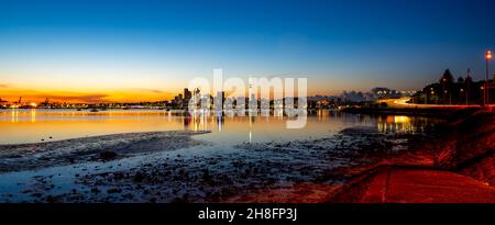 Auckland New Zealand Amazing Sunrise Photo Stock Photo