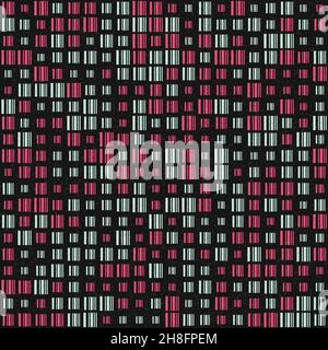 Abstract Geometrical generative computational art illustration Stock Vector