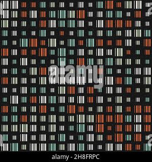 Abstract Geometrical generative computational art illustration Stock Vector