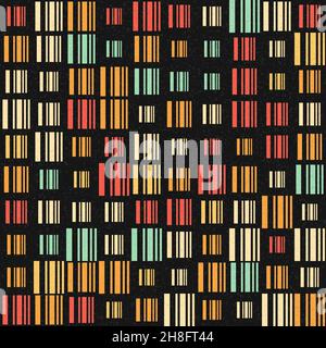 Abstract Geometrical generative computational art illustration Stock Vector