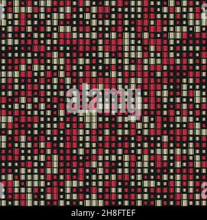 Abstract Geometrical generative computational art illustration Stock Vector