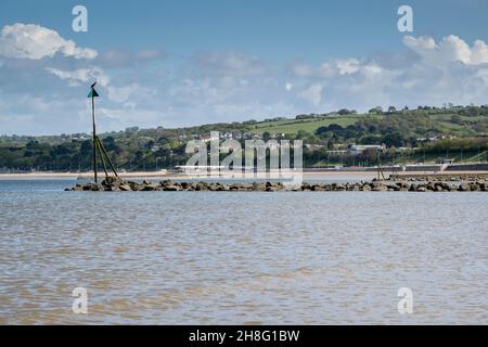 Rhos on Sea on the North Wales coast UK view towards Porth Eirias Colwyn Bay Stock Photo