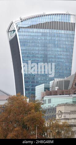 The Walkie Talkie skyscaper building at 20 Fenchurch street, city of London, England. Stock Photo