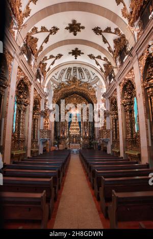 Igreja do Carmo interior, Rua do Carmo, Porto, Portugal Stock Photo