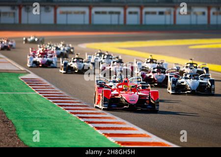 29 Sims Alexander (gbr), Mahindra Racing, Mahindra M7Electro, action during the pre-season test of the 2021-22 FIA Formula E World Championship, on the Circuit Ricardo Tormo from November 28 to December 2, 2021 in Valencia, Spain - Photo: Joao Filipe/DPPI/LiveMedia Stock Photo