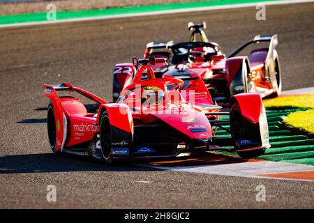 29 Sims Alexander (gbr), Mahindra Racing, Mahindra M7Electro, action during the pre-season test of the 2021-22 FIA Formula E World Championship, on the Circuit Ricardo Tormo from November 28 to December 2, 2021 in Valencia, Spain - Photo: Joao Filipe/DPPI/LiveMedia Stock Photo